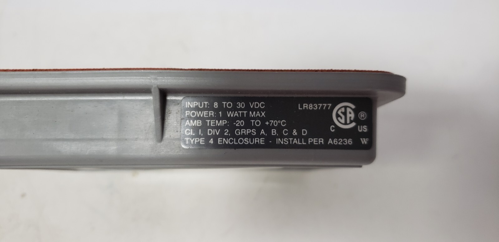 EMERSON FB107 (1DS-1) LCD TOUCHSCREEN, 1 WATT MAX, 8-30VDC INPUT, NIB