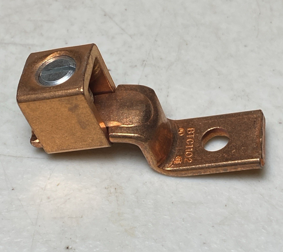 Qty 10- Blackburn Copper Mechanical Screw Lug Offset 1 Hole, 2 – 1/0 STR BTC1102