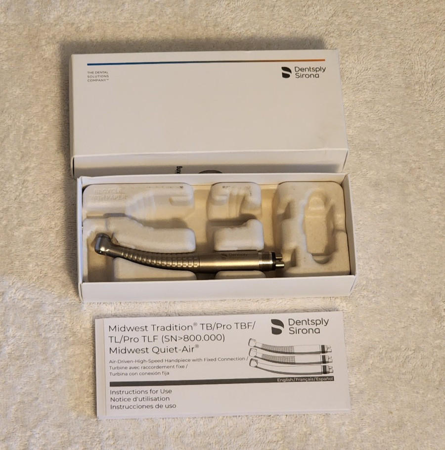 NEW – Dentsply Sirona – Midwest Tradition TB 790344 – 4-Hole Fixed Backend