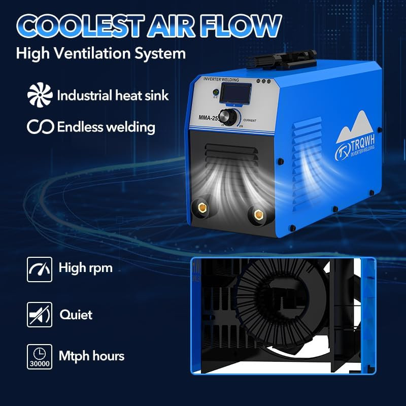255A Welding Machine 110V/220V Stick Welder ARC Welder Machine IGBT Inverter Min