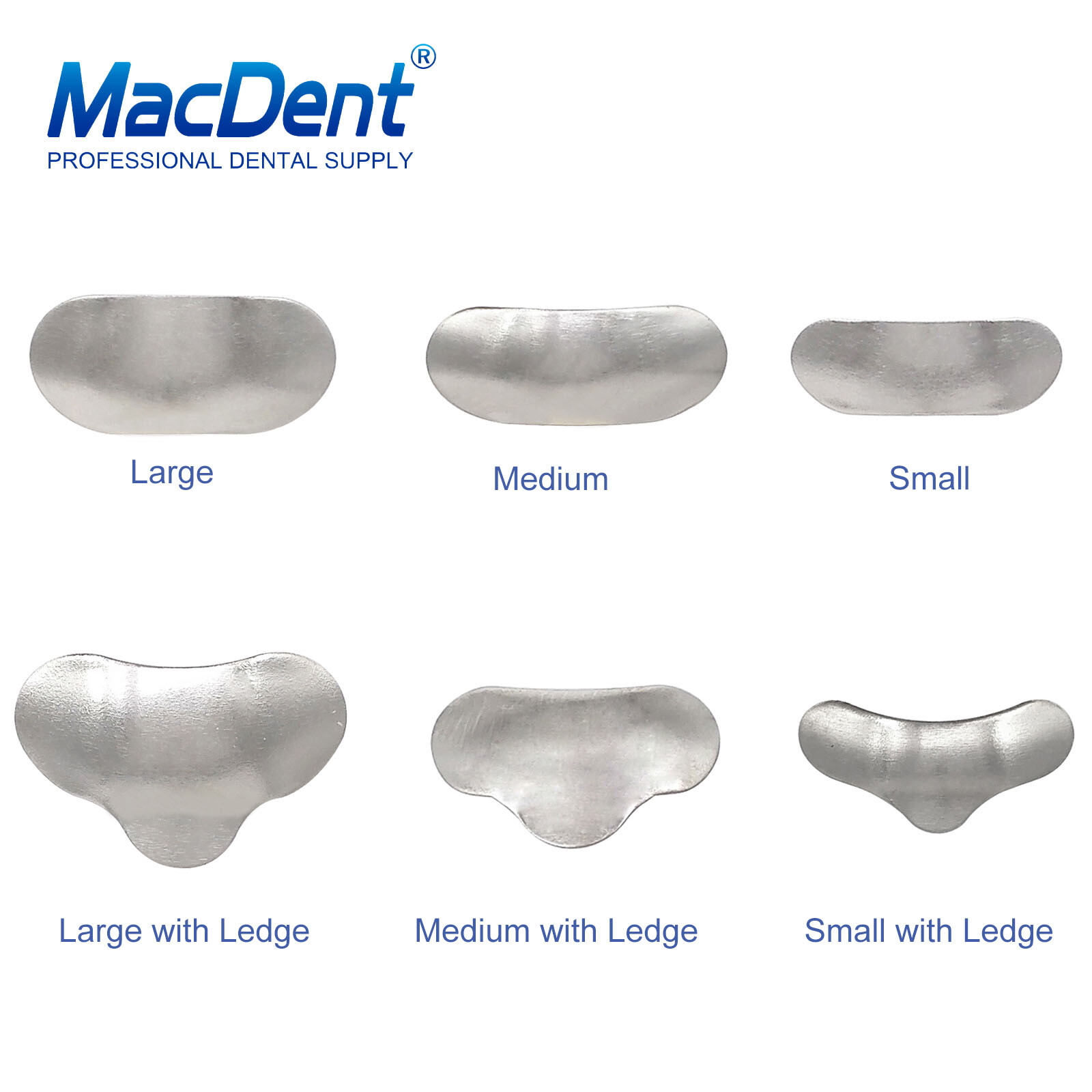 Dental Sectional Matrix System Contoured Metal Matrices Refill Matrix Bands 50x