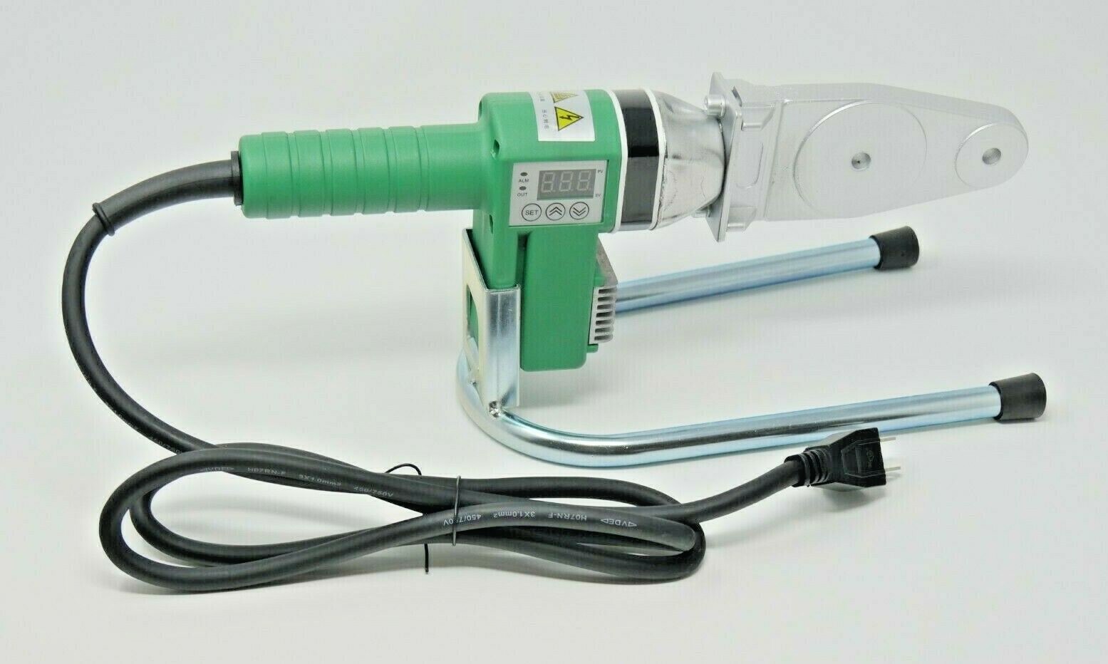 110V – HDPE Pipe Fusion Welding Tool w/ Case & 1/2, 3/4, 1 & 1-1/4″ IPS Sockets