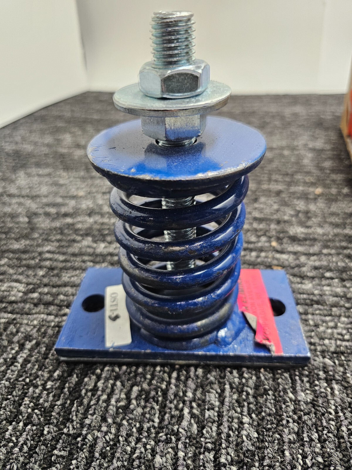 Vibration Eliminator Open Spring Mount Isolator Deflection Blue Silver OST1