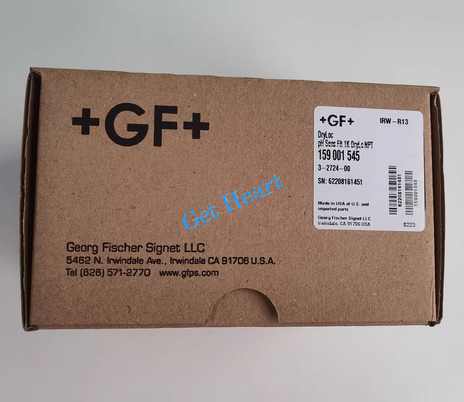 1pcs New +GF+ 3-2724-00 PH Electrode Sensor Probe DHL or FedEX or UPS
