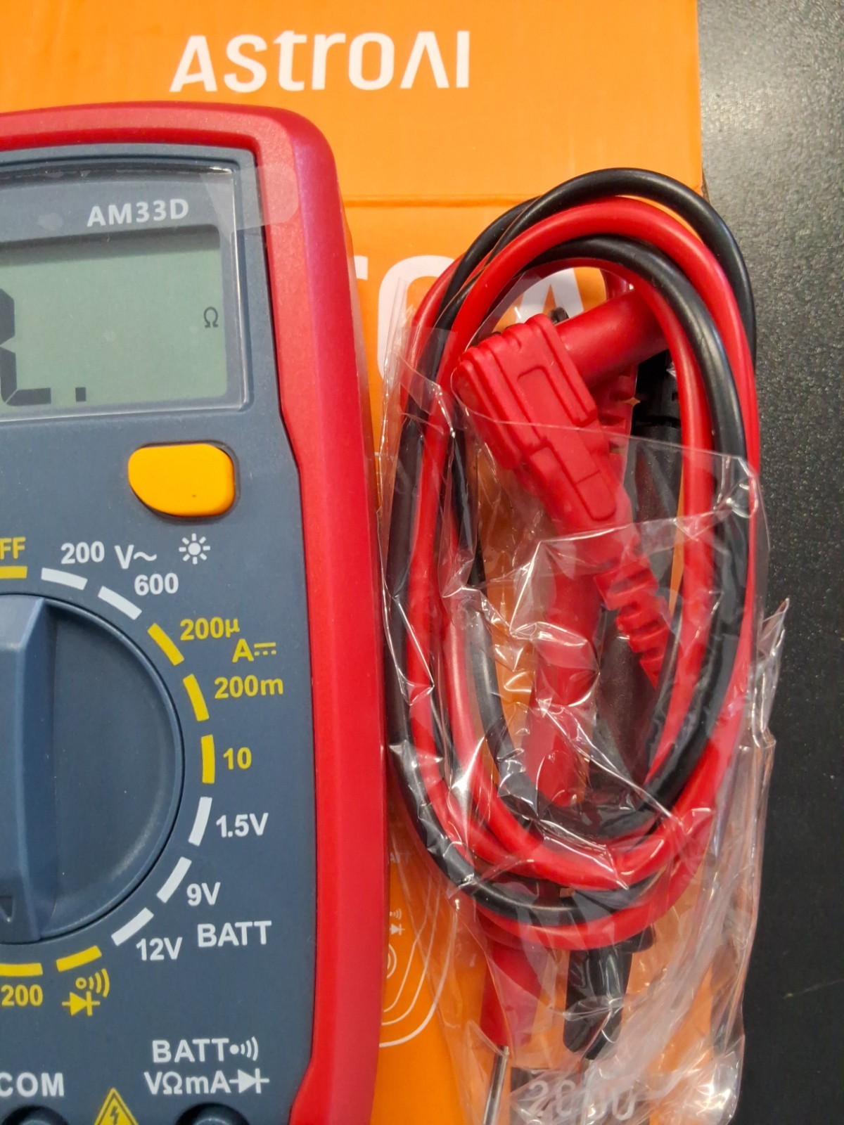 AstroAI Digital Multimeter Tester 2000 Counts with DC AC Voltmeter and Ohm Volt
