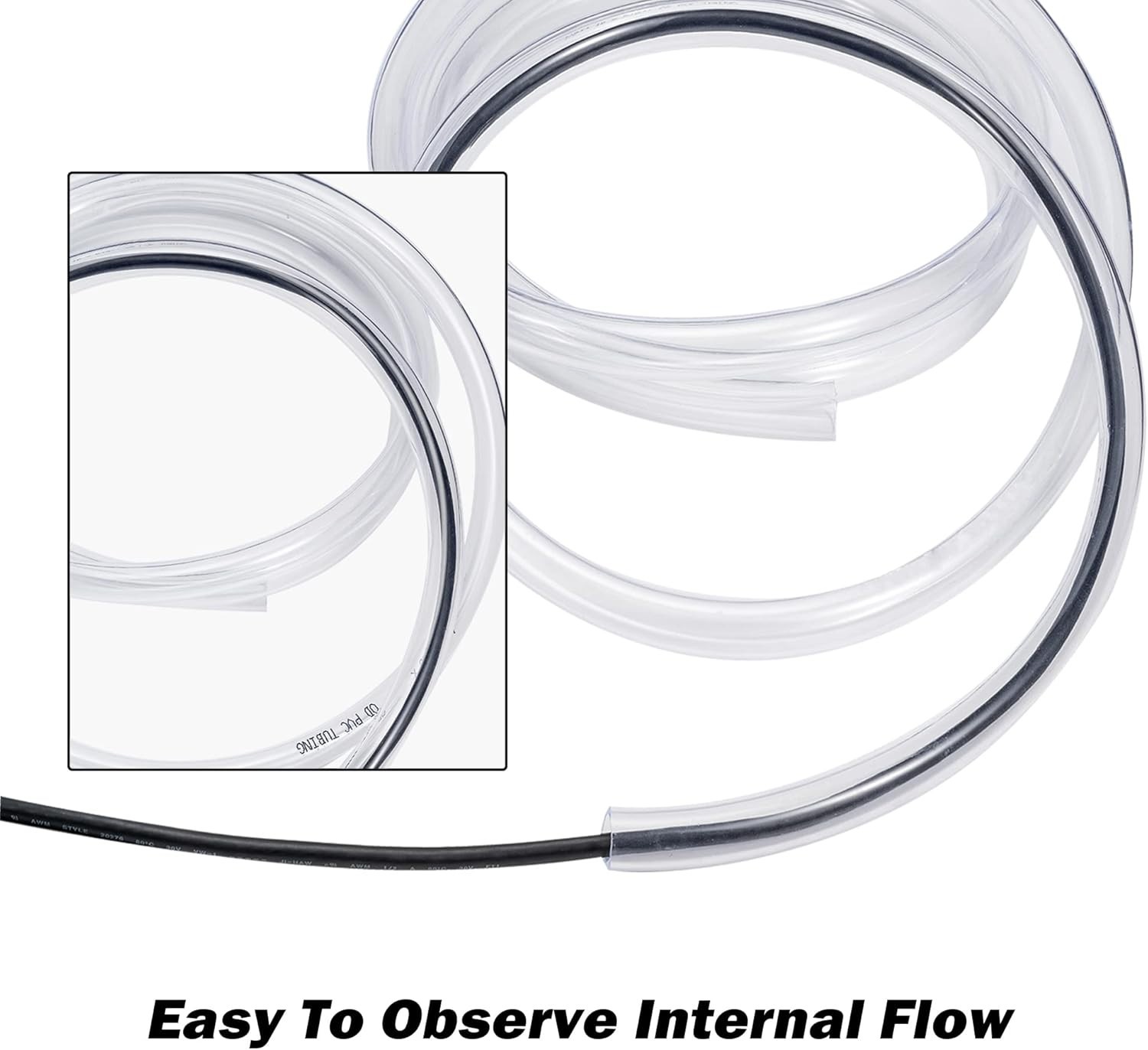 25 ft Heavy-Duty Clear Vinyl Hose – 5/8” ID, Perfect for Aquariums & Irrigation