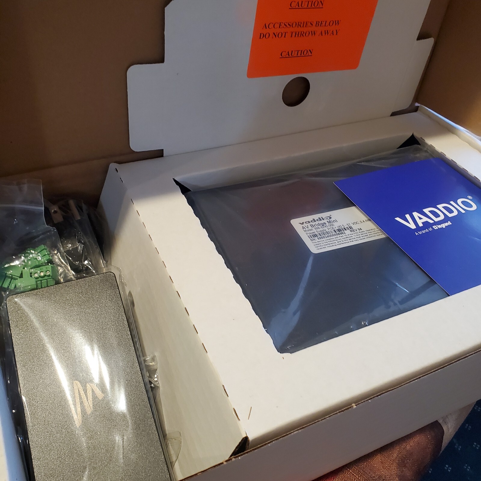 Vaddio 998-8240-000 AV Bridge Mini HD Audio Video Encoder NEW OPEN BOX