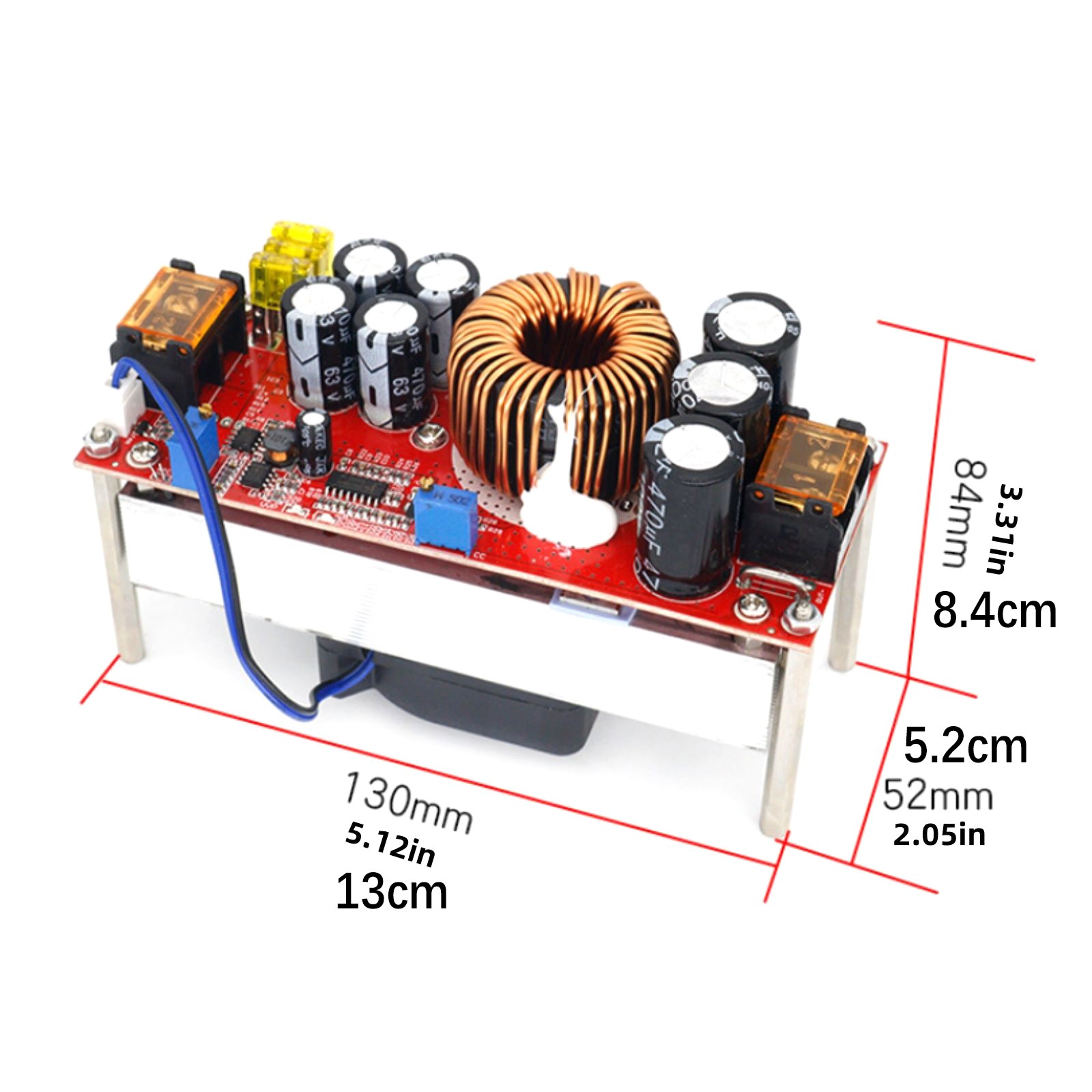 1800W 40A DC-DC Boost Converter Step Up Power Supply Module 10-60V to 12-90V
