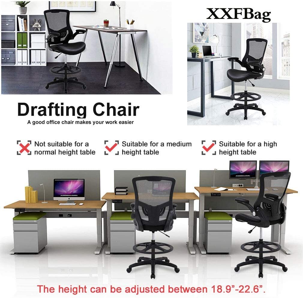 Tall Adjustable Office Chair Drafting Chair for Standing Desk Drafting Stool