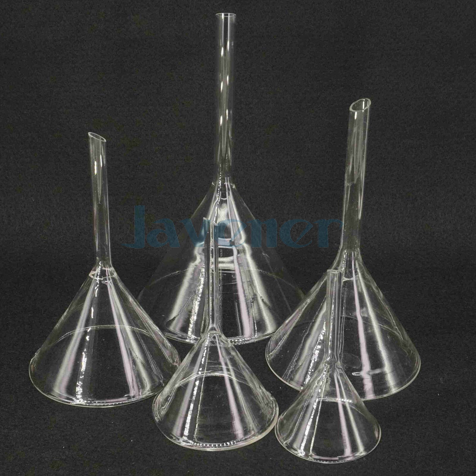 30/40/50/60/75/80/90/100/120mm Lab Glass Funnel Borosilicate Triangle Funnel