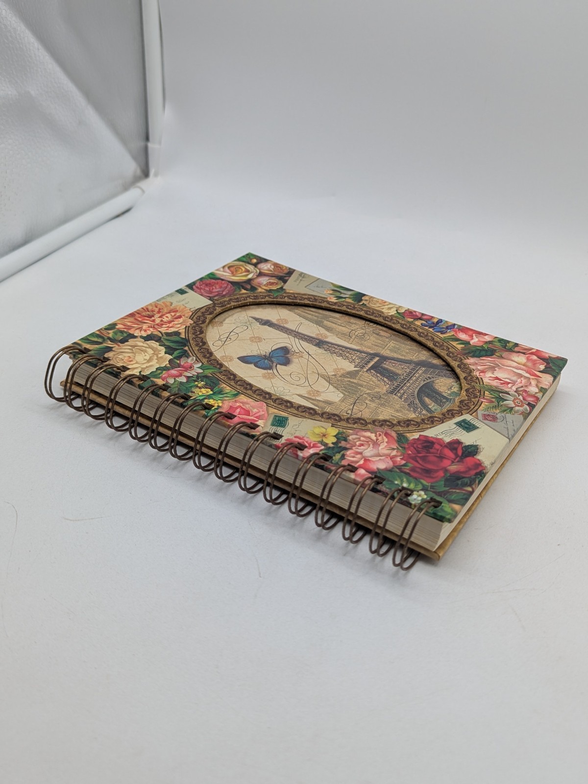PUNCH Studio Floral Paris Cutout Embellished Notebook Journal 8.25″ x 6.5″