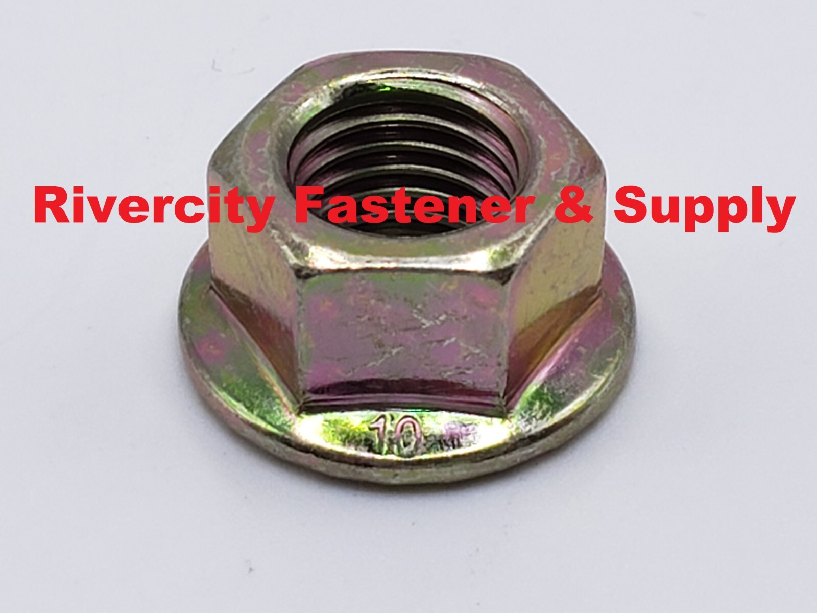 M12-1.25 JIS Flange Nuts Small Hex M12x1.25 Nut 12mm x 1.25 Serrated Flange 10.9