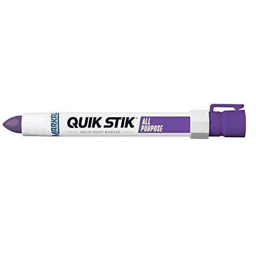 PURPLE PAINT MARKER Quik Stik® Marker Markal 61073 – Fast Drying, (12PK)