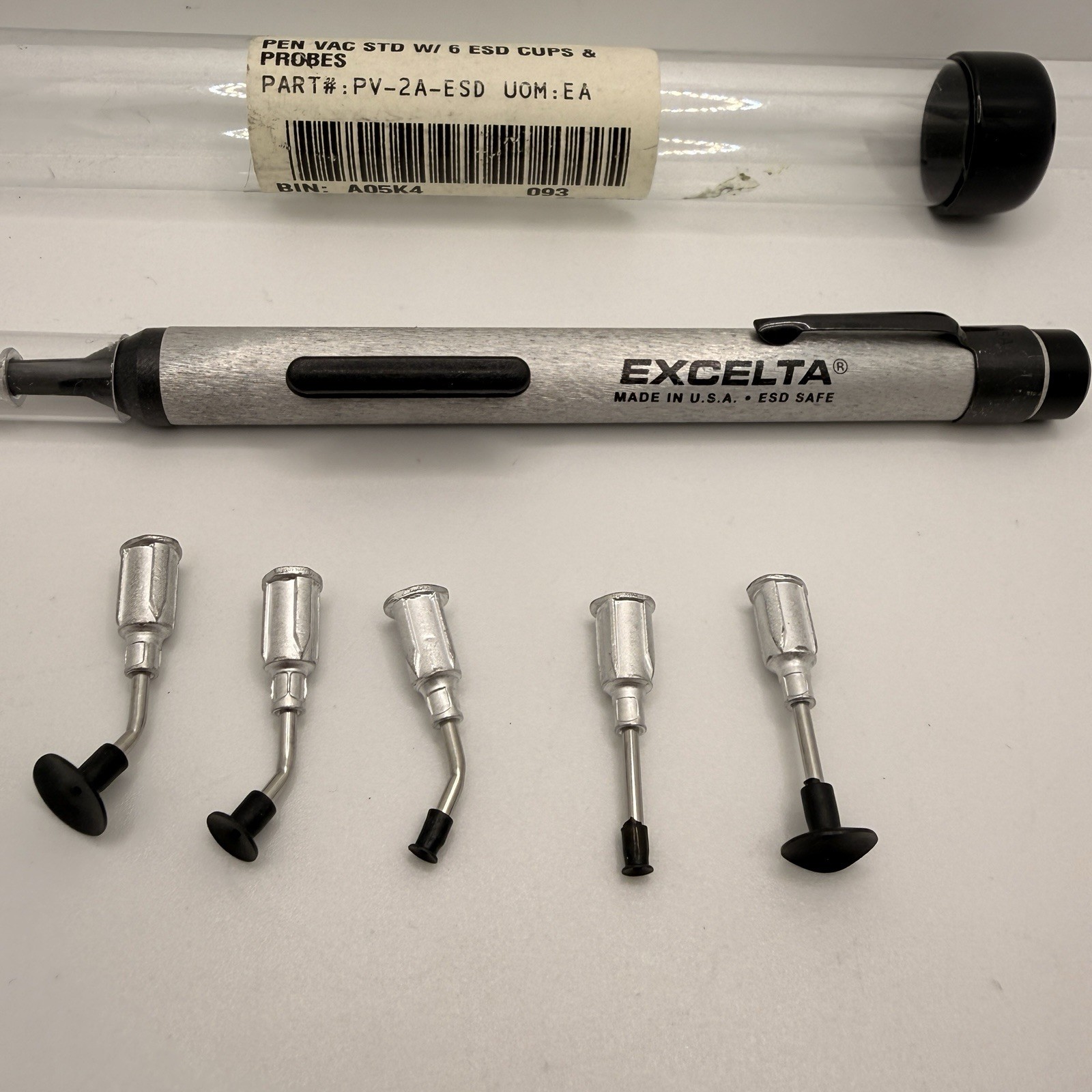 Excelta PV-2A-ESD Pen-Vac Vacuum Pickup Tool Kit – ESD Safe SMT Pick & Place