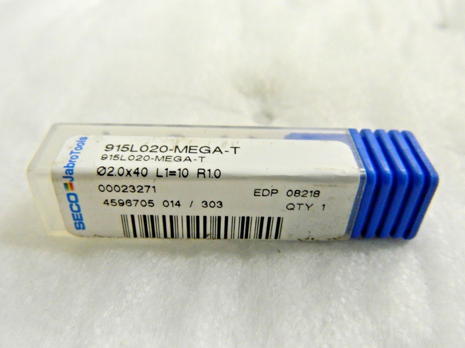 Seco Carbide Ball End Mill 2mm Diam x 40.00mm OAL 2FL 915L020-MEGA-T 08218