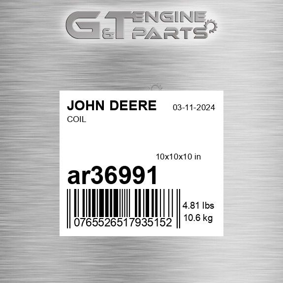 AR36991 COIL fits JOHN DEERE (Surplus Open Box)