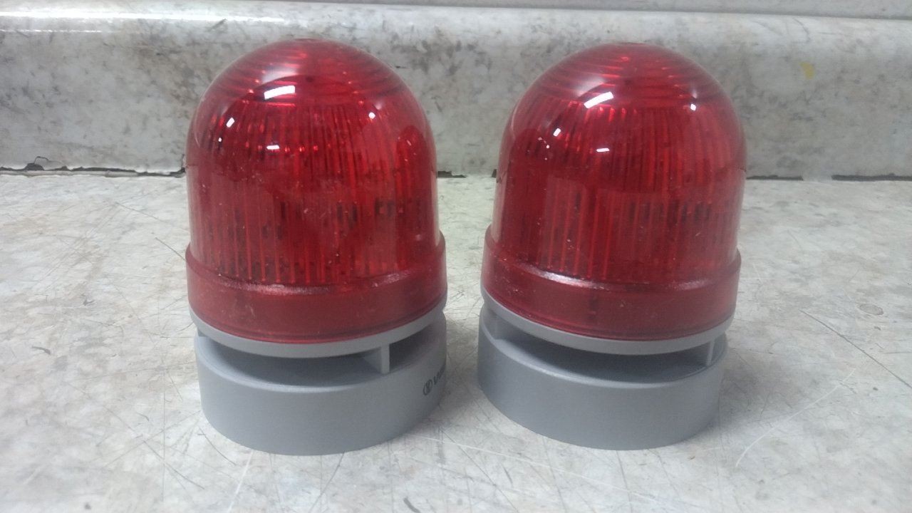 Werma Evosignal 46011075 2 Pk 24VAC/DC Red LED Beacon Light Combination