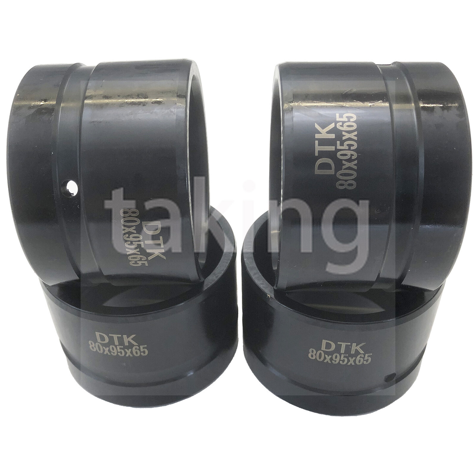 New 4pc 80mm excavator bushing harden steel bushing ID 80mm x OD 95mm x L 65 mm