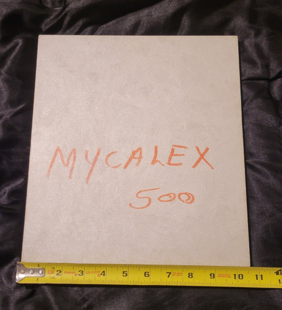 Mycalex 500 1/2 x 10 1/2 x 12″ (.500 x 10.500 x 12.000) Ceramic INV#X-109