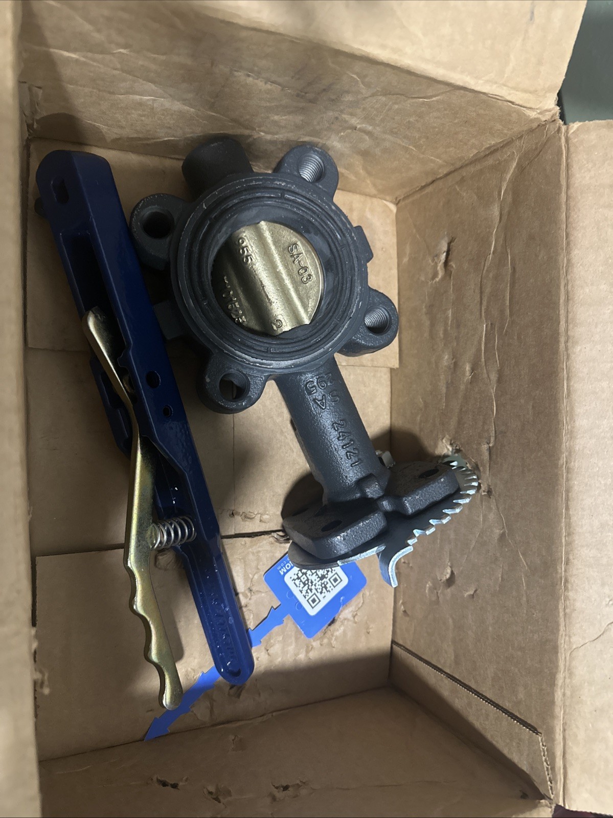 NIBCO NLG100D Butterfly 2” Valve: Manual Lug Pipe, Lever Handle, 200 Psi