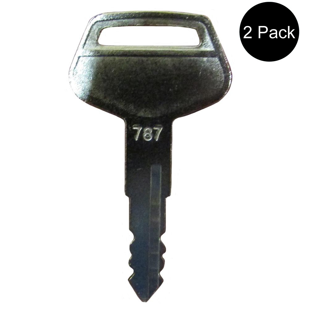 2 Key fits Komatsu Equipment Many Models of Equipment 787