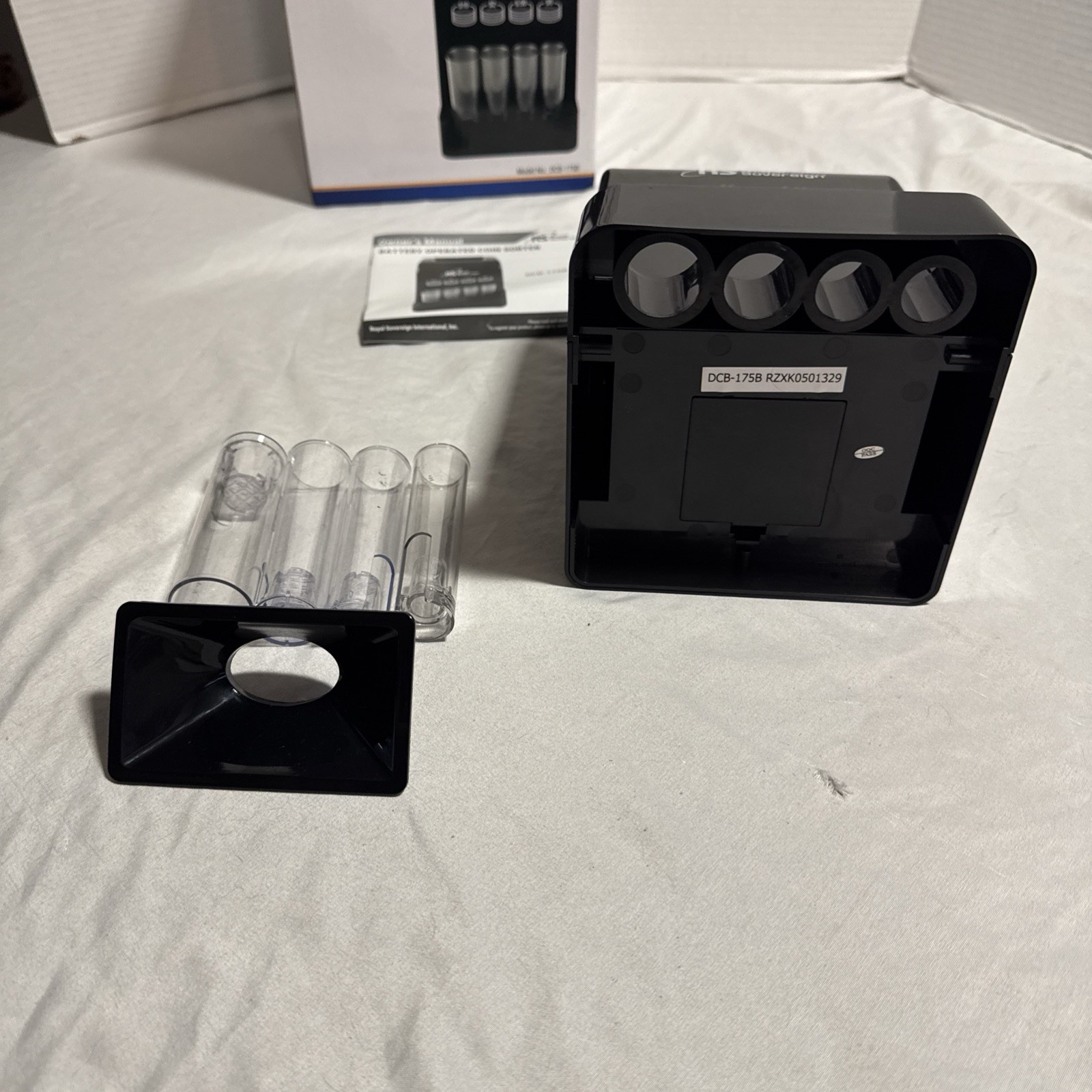 Royal Sovereign Coin Sorter DCB-175B Counter Change Machine Battery Operated