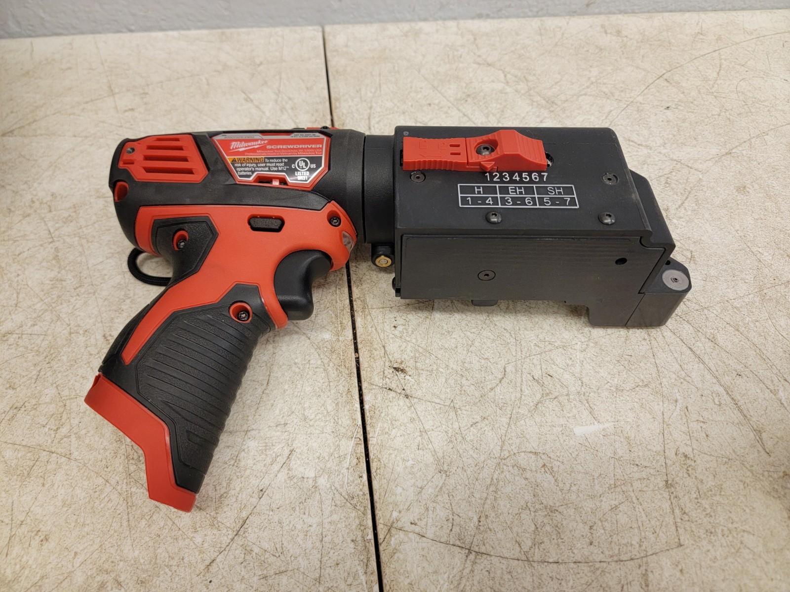 PANDUIT Cordless Cable Tie Tool: Milwaukee M12, 0.63 in Max.