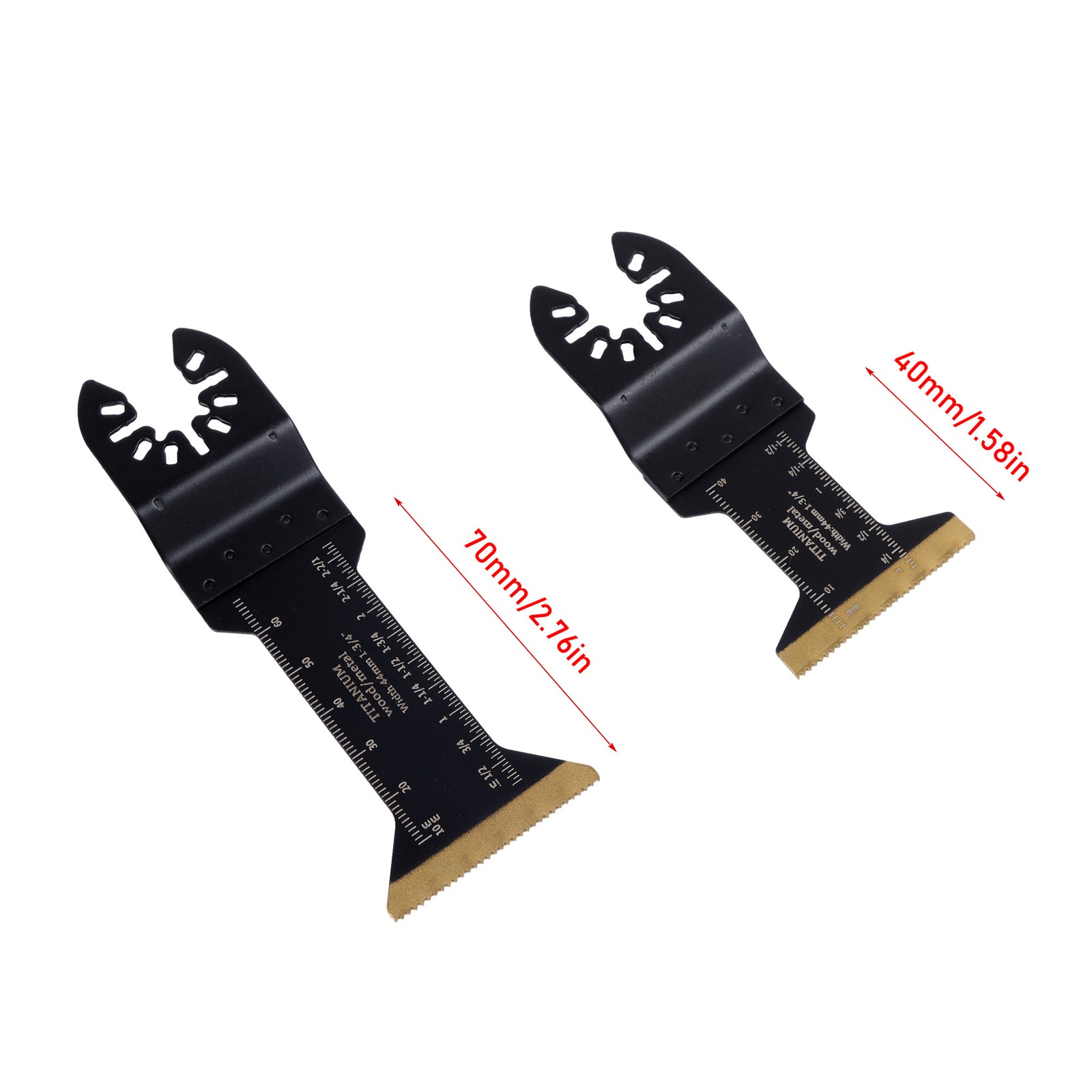 12PCS TITANIUM OSCILLATING SAW BLADES EXTENDED METAL CUTTING BLADES