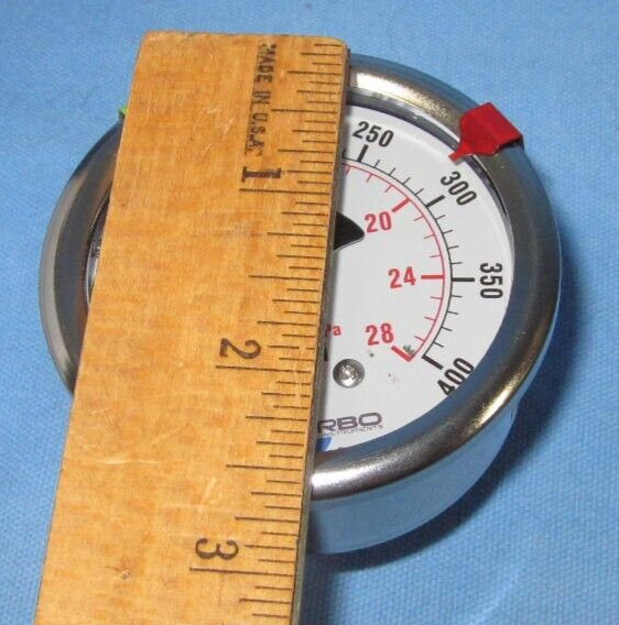 CARBO Instruments 2 1-2 Pressure Gauge Stainless Steel Case Chrome Plated