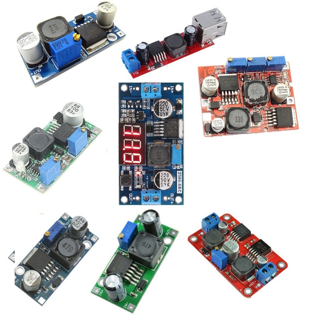 LM2596 LM2596HV LM2596HVS XL6009 Buck Step Up/ Down Power Converter Voltmeter S