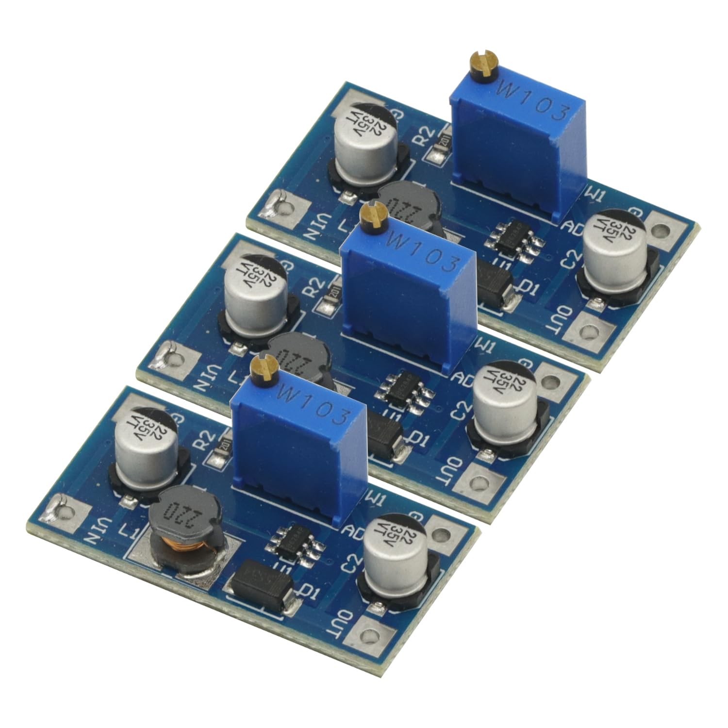 3PCS 2A DC-DC Boost Step up Volt Converter Power Supply 2-24V to 3v 5v 6v 9v 12v