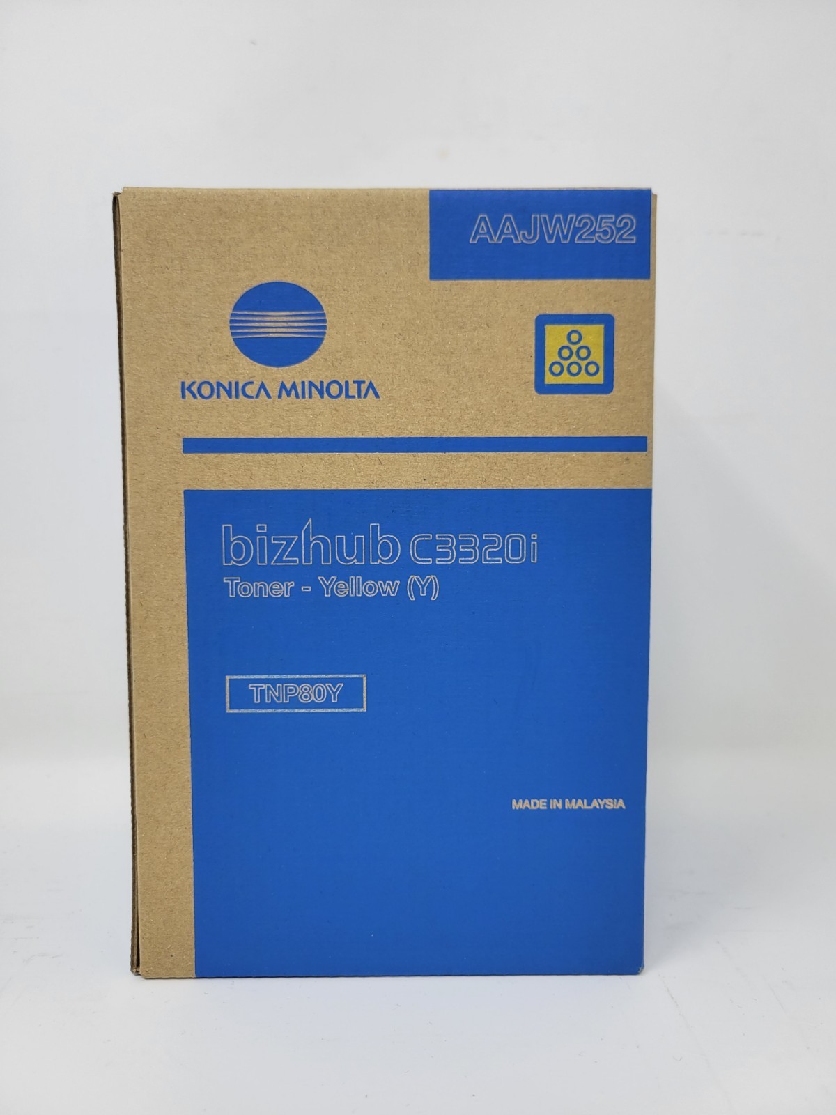 Konica Minolta AAJW232 TNP80Y Yellow Toner Cartridge Bizhub C3320i C3321i New