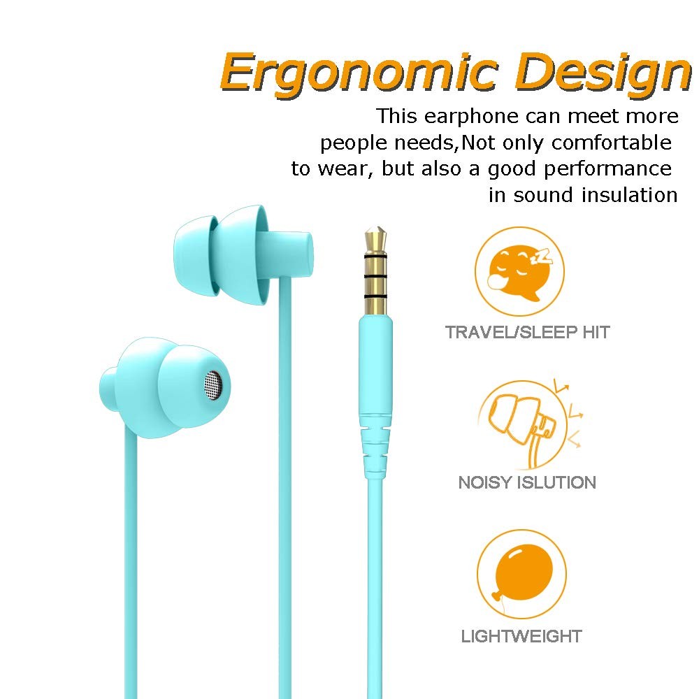 Sleep Earbuds,Ultra Soft Lightweight Sleep Earphones Headphones with Volume C