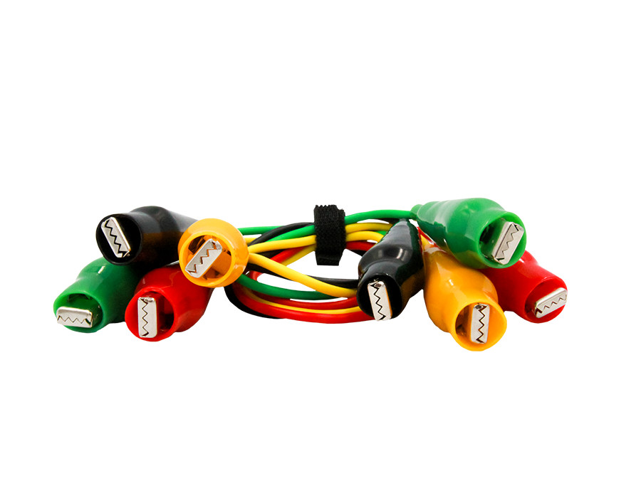 Zebra Gators 4 Piece Large Size Alligator Lead Set # ZG004