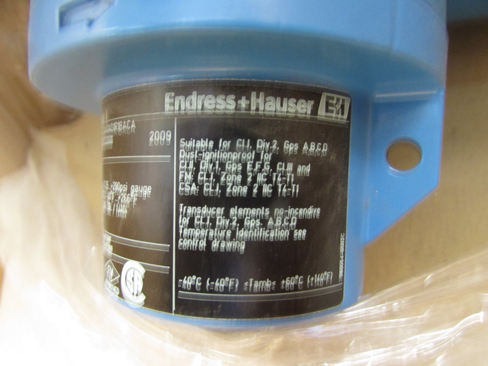 ENDRESS + HAUSER 65I-20AA0AD1R1BACA , PROLINE t-MASS 65I, HART FLOWMETER,7″ NEW!