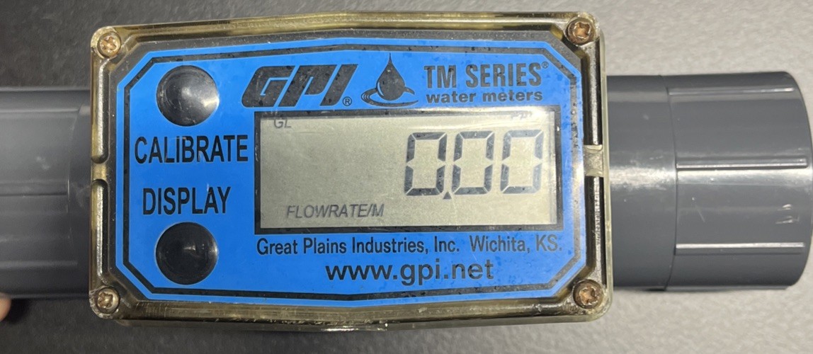GREAT PLAINS INDUSTRIES GPI TM100-N Flow Meter 1 Inch Diameter USED