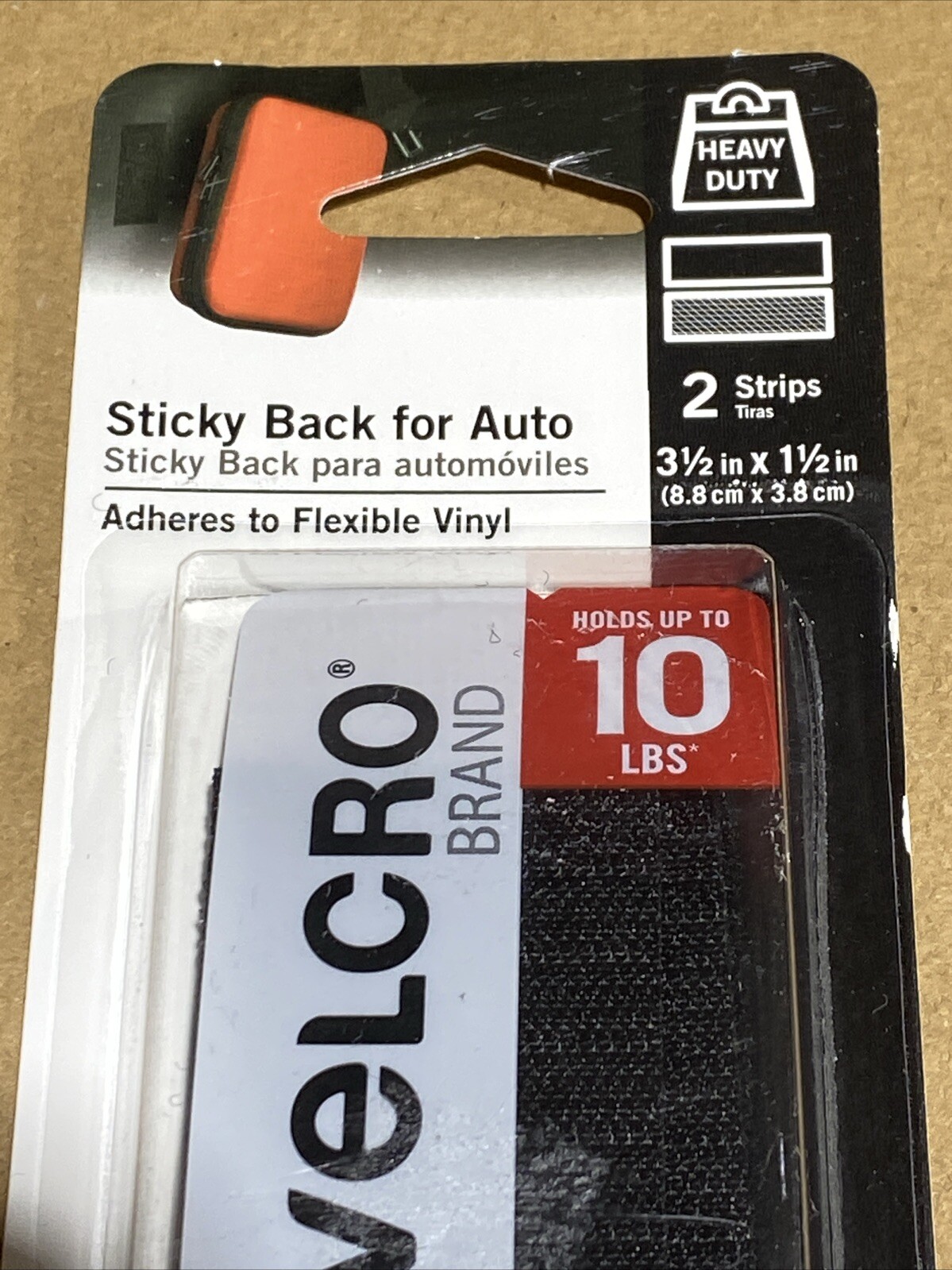VELCRO Brand 3-1/2″ Adhesive Fastener Sticky Back For Auto Heavy-Duty Holds 10lb