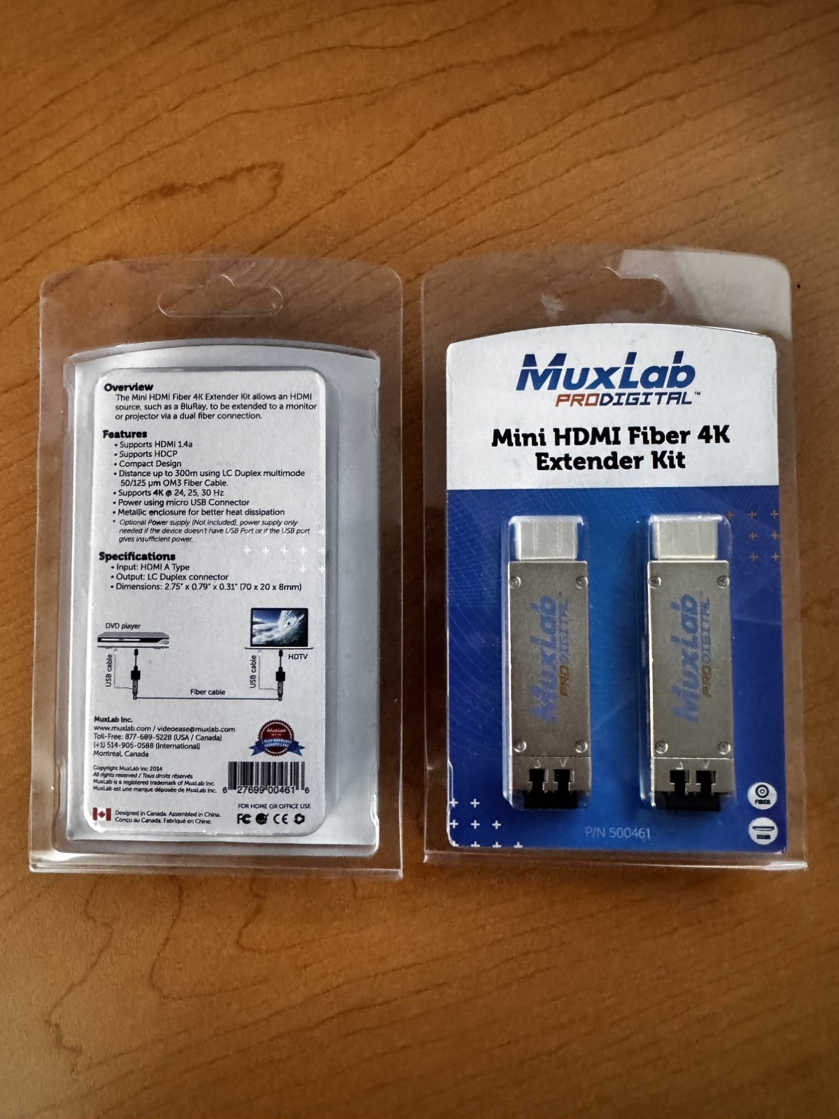 MUXLAB Mini HDMI Fiber 4K extender kit (NEW IN BOX) Buy One Get One FREE