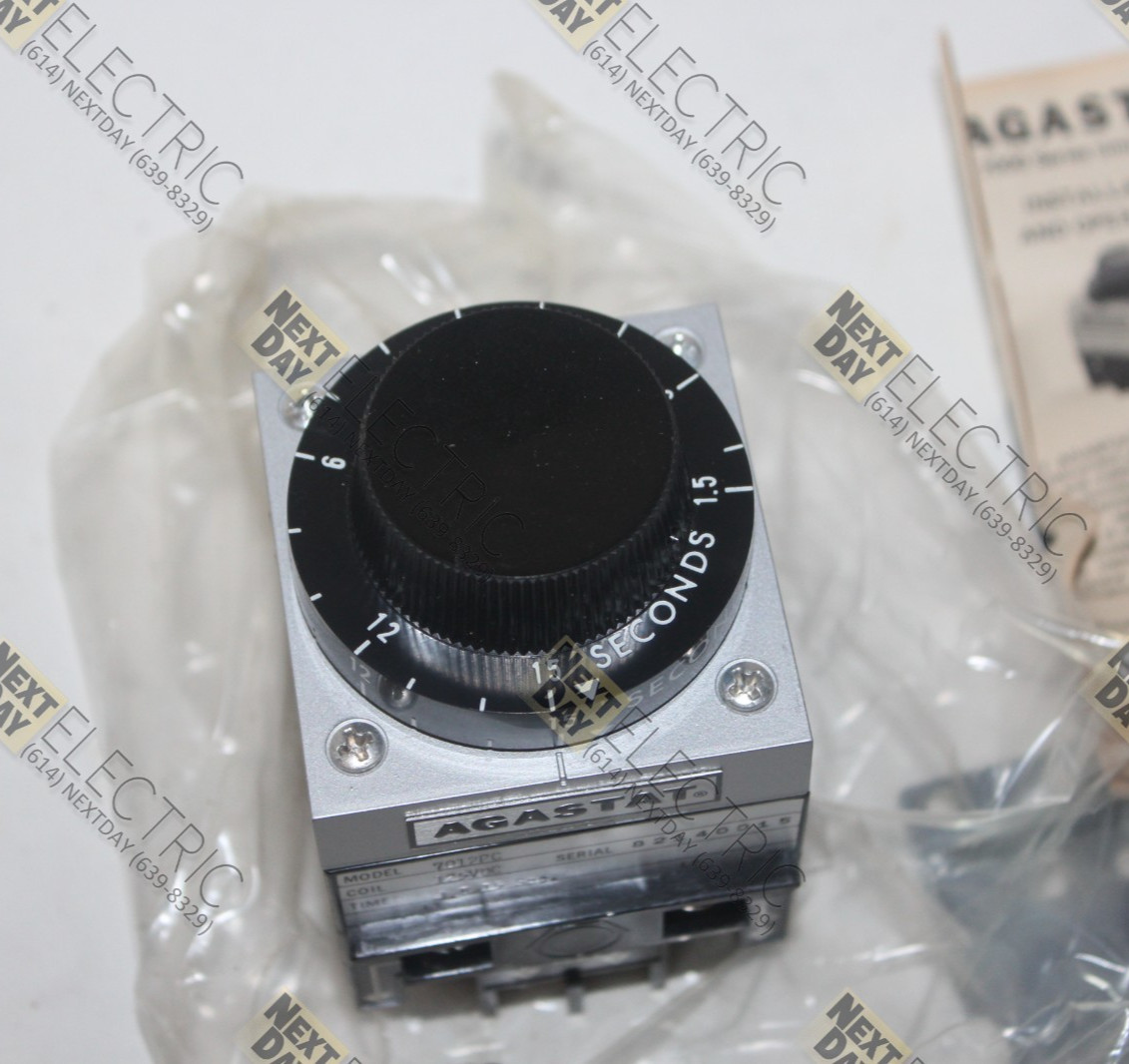 Agastat, 7012PC, Timing Relay 1.5-15 Seconds 1.5-15s Timer E7012PC003