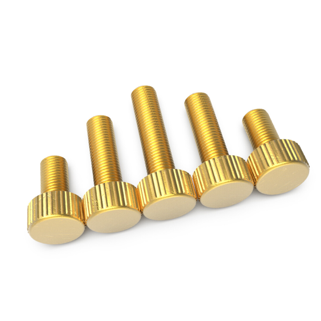 Brass Knurled Thumb Screw M2 M2.5 M3 M4 M5 M6 Small Thumb Screw Bolt 3mm to 25mm