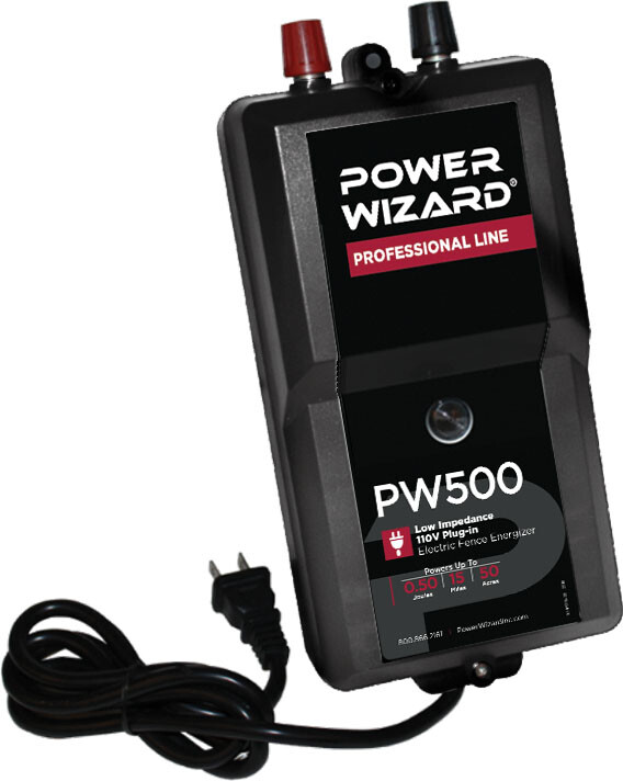 PW500 Power Wizard Fence Energizer / 2 year manufacturer warranty
