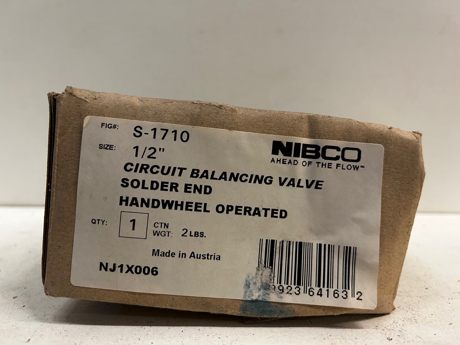 NIBCO S-1710 1/2″ Circuit Balancing Valve Solder End