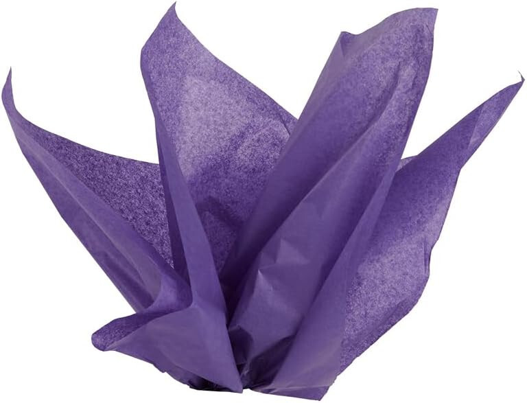 120 Tissue Paper Violet Purple 20 x 30″ Large Sheets Wrap Ships Flat