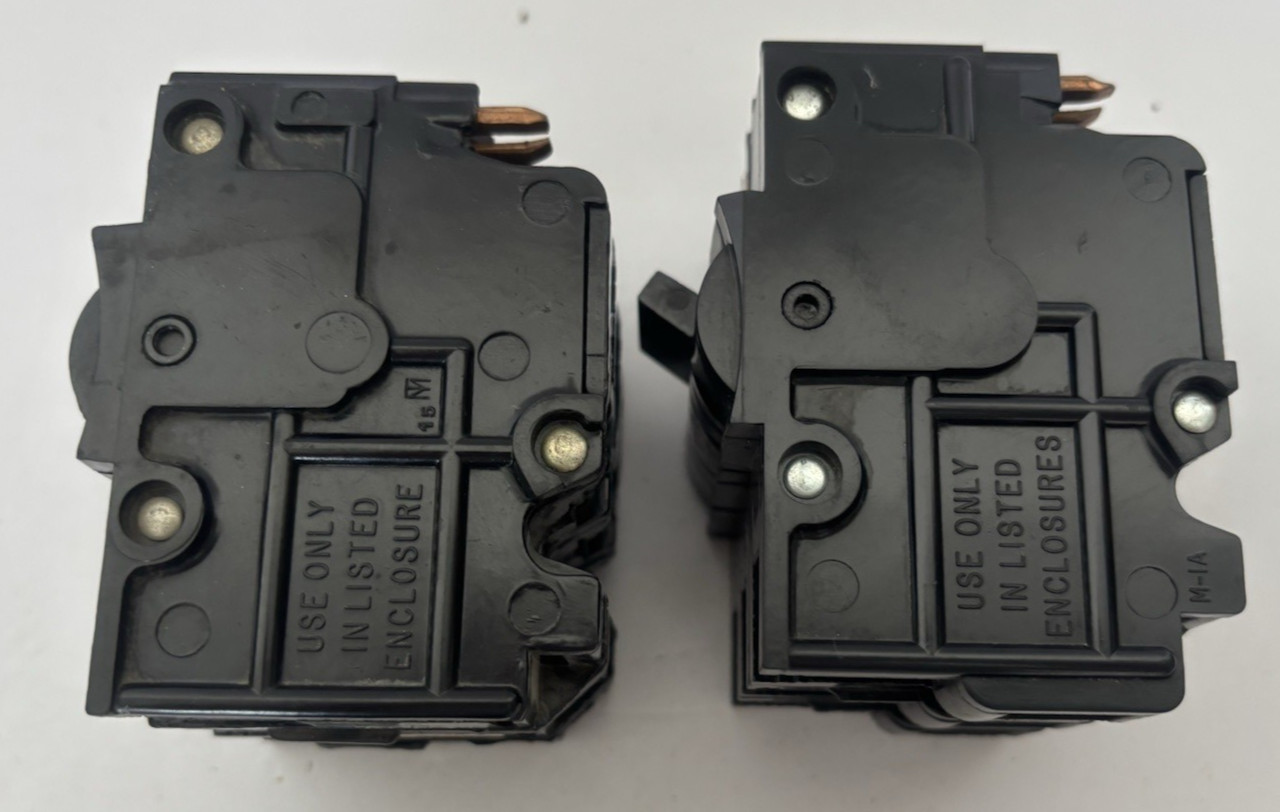 Lot of 3 FPE Circuit Breakers- Two – 20 Amp 3 Pole Stab-Lok & One- 50 Amp 2 Pole