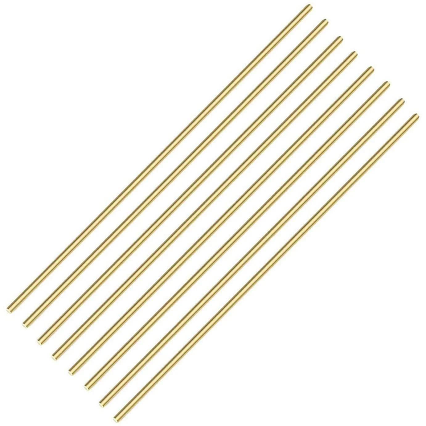 8 PCS 4mm/ 5/32 Inch Brass Rod x 12 Inches(8 PCS), Golden