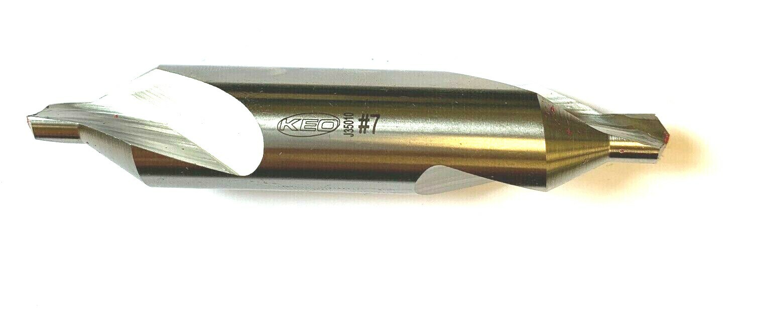 KEO #7 CENTER DRILL (COMBINED DRILL & COUNTERSINK) 60 DEGREE #10700 USA
