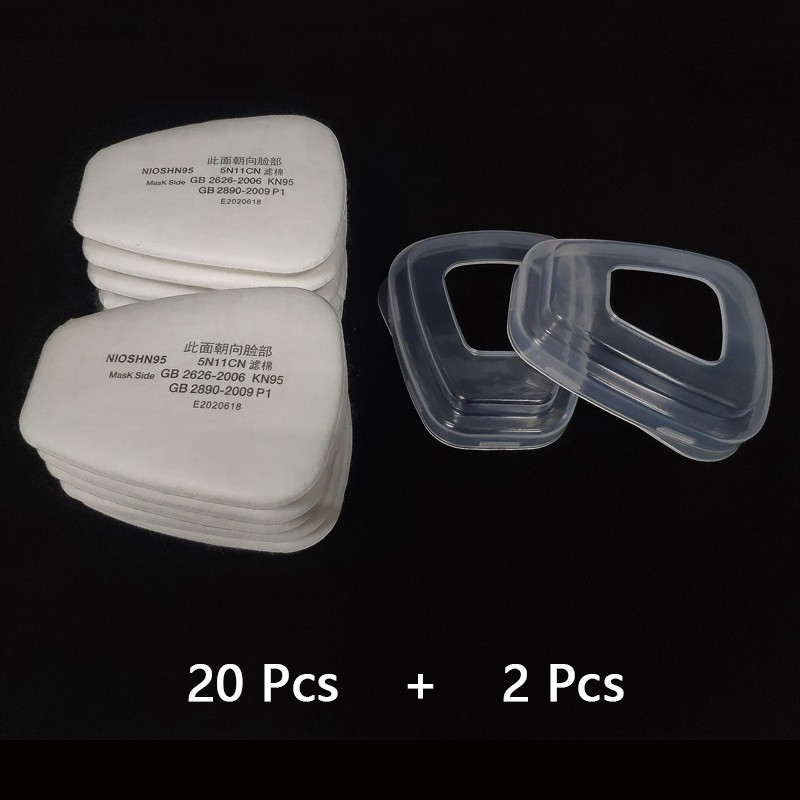 5N11 Cotton Filter /Cover Replacement For 6100 6200 6800 7502 Respirator Filters