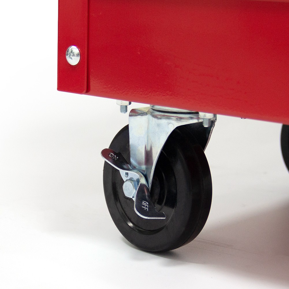 400LBS Steel 3-Shelf Rolling Multipurpose Service Tool Cart for Garage Home