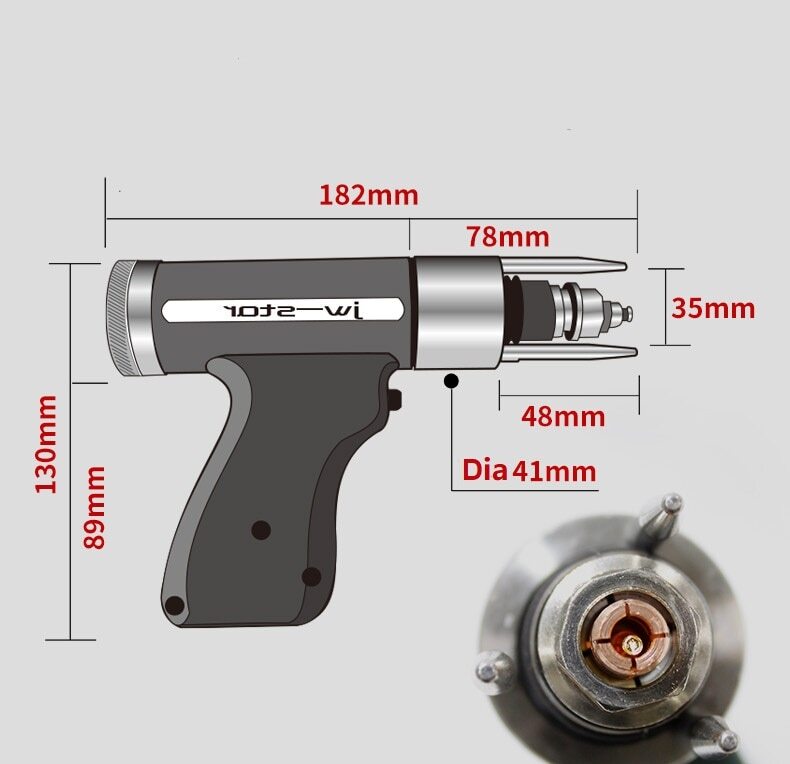 Stud Welding Gun Bolt Plate Welding Machine Accessories With 4M Cable