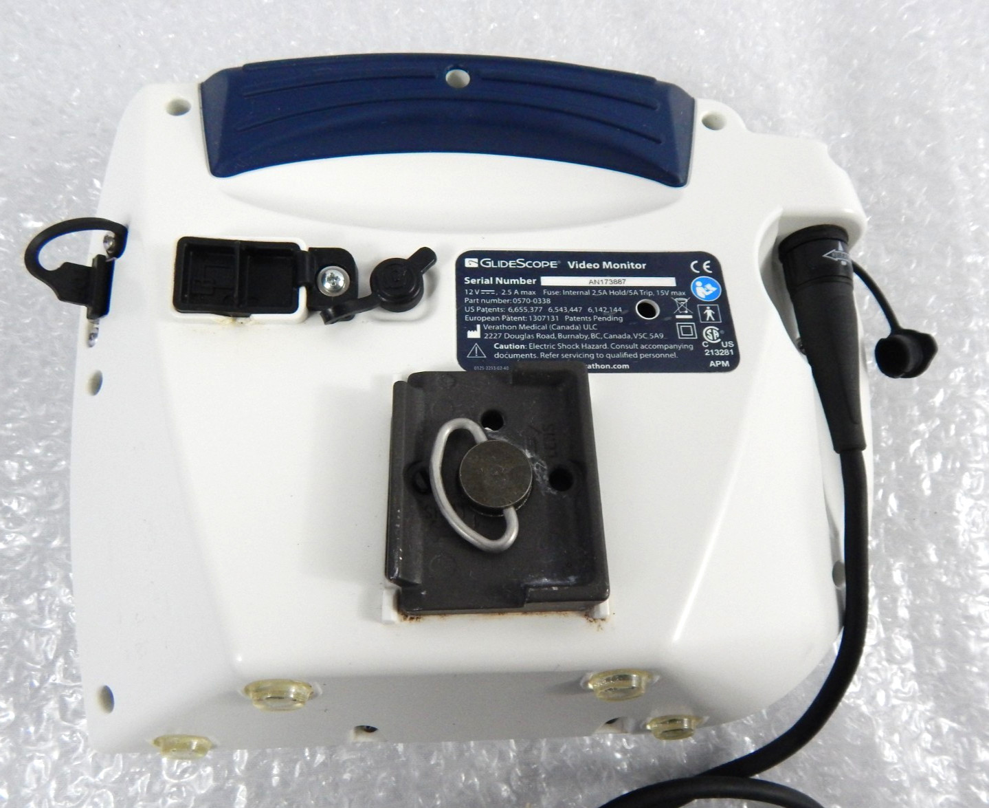 VERATHON GLIDESCOPE PORTABLE VIDEO MONITOR